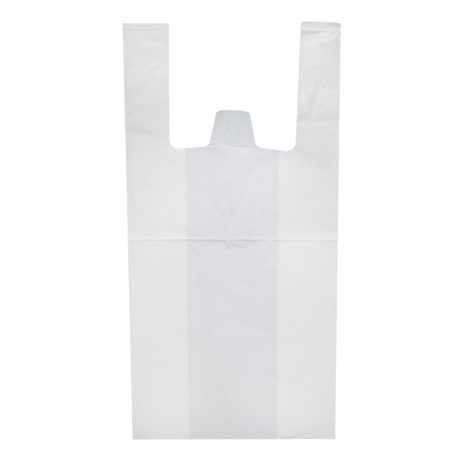Bolsas de Plástico con Asas Tipo Camiseta Reutilizables 42x53 cm, Paquete de 1 kg, Resistentes, 70% Recicladas, Naranja, para Supermercado, Frutería y Comercio