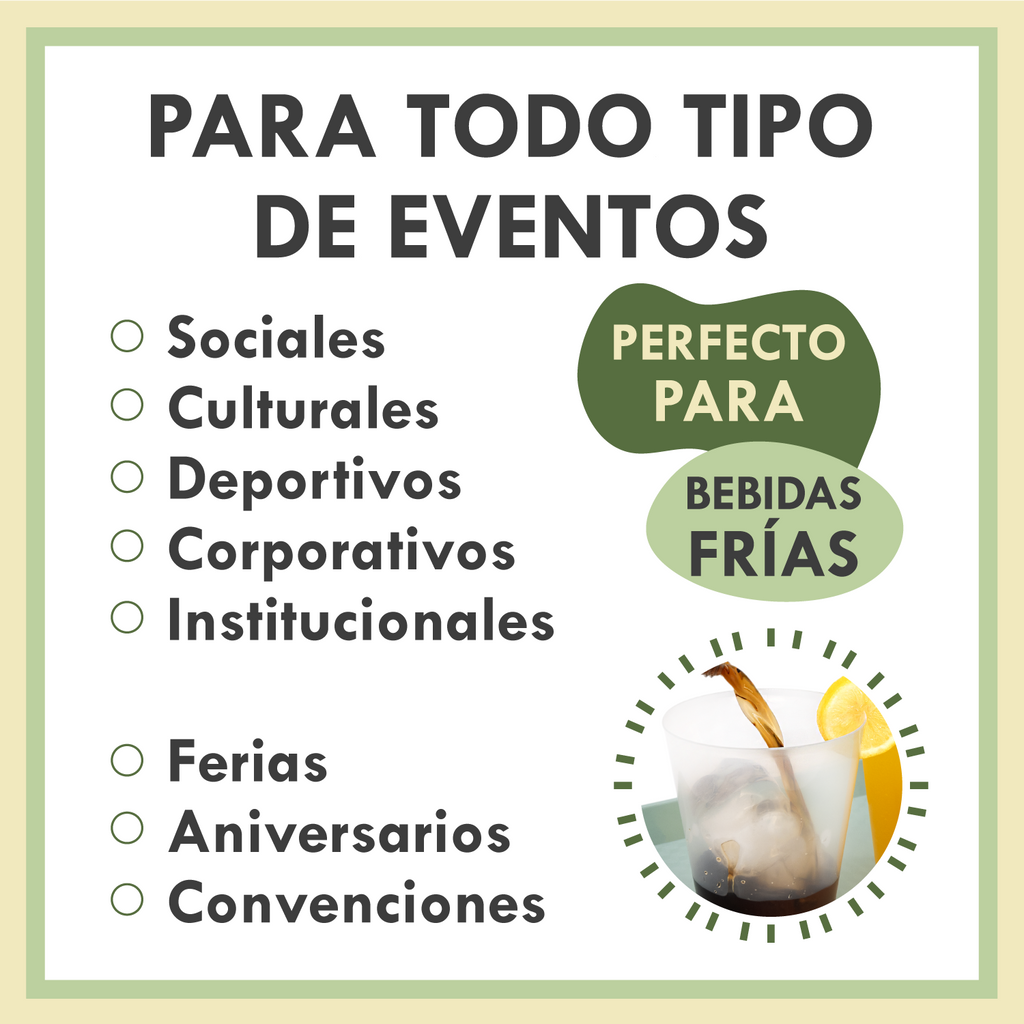 Vasos Desechables de Plástico Duro Reutilizables 480ml Aptos Lavavajillas Sin BPA