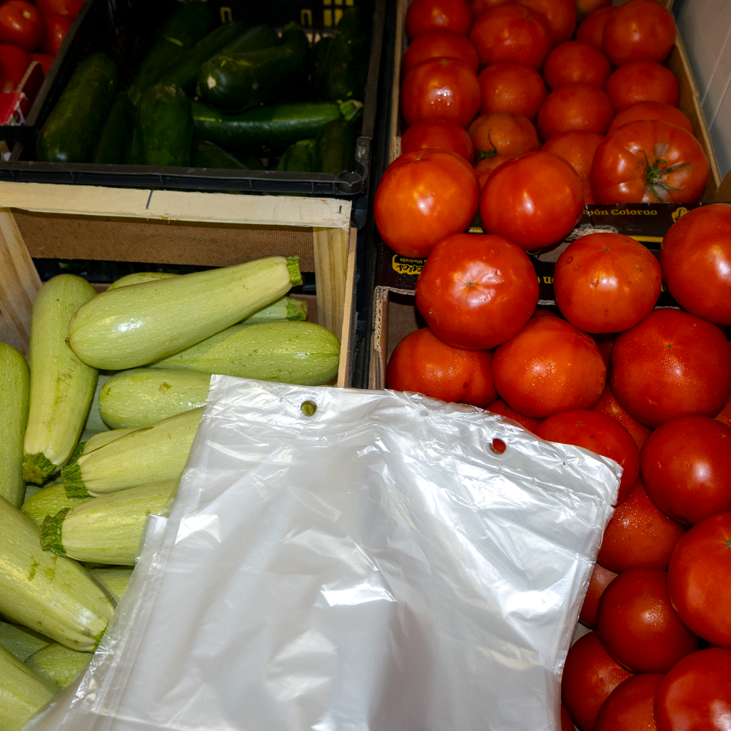 Bolsas de Plástico en Block | 25x30 cm | Translúcidas para Frutería, Carnicería y Uso Alimentario