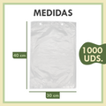 Bolsas de Plástico en Block Translúcidas 1000 Unidades para Frutería y Carnicería
