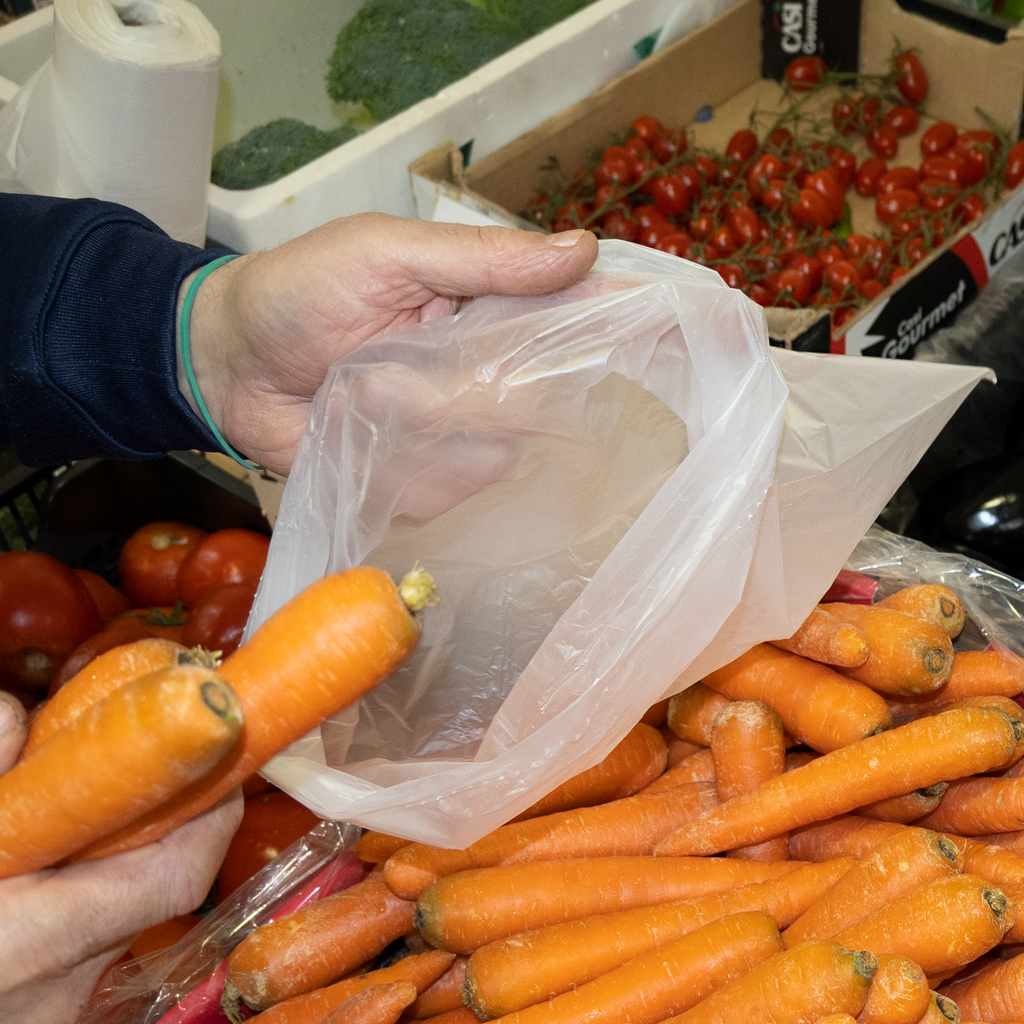 Rollo Mercado Transparente 30x40cm | 1KG | Bolsas de Plástico para Uso Alimentario