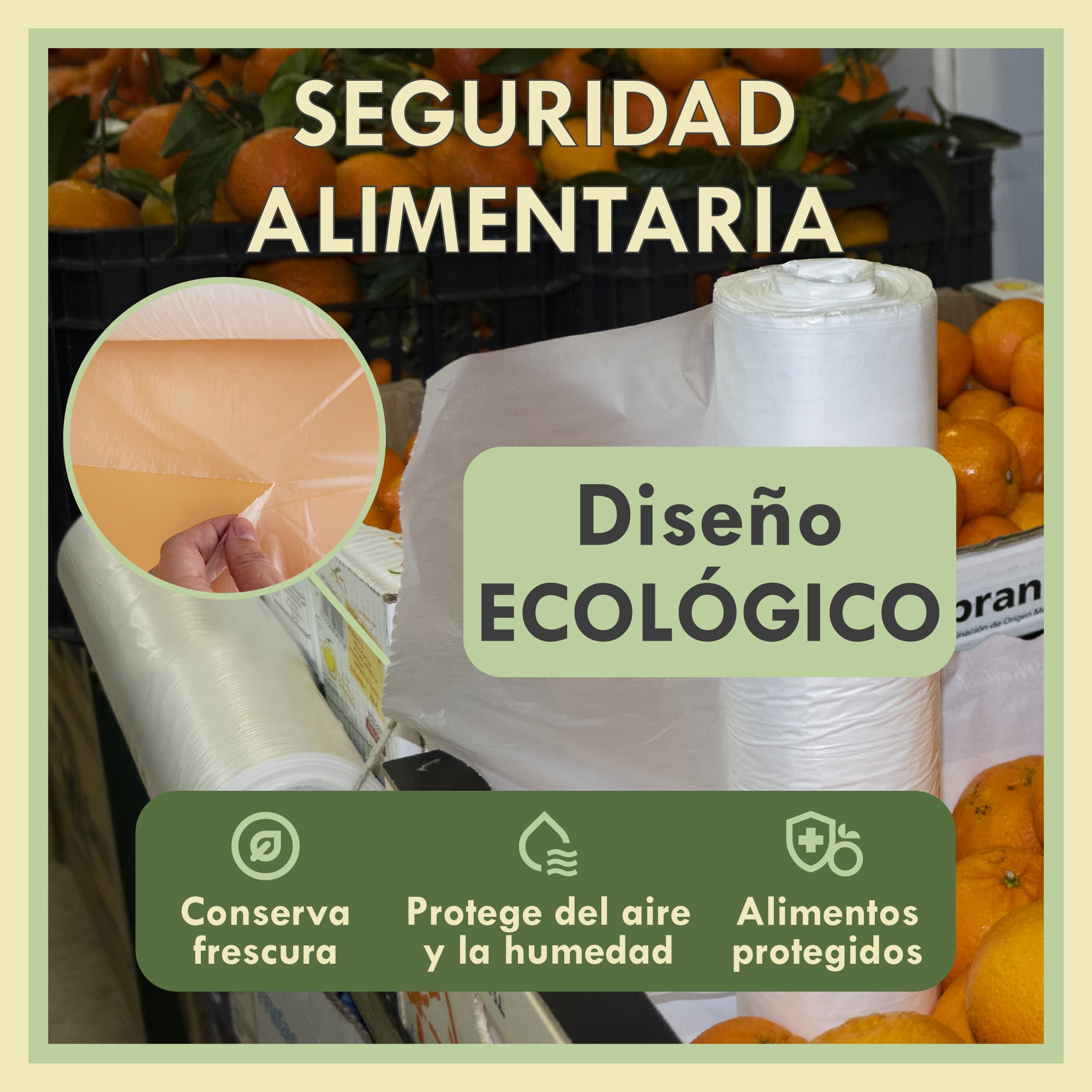 Zenic Bolsas de Plástico Transparentes en Rollo 30x40 cm, Paquete de 1 kg, Sin Asas, Uso Alimentario, Resistentes, para Supermercado, Frutería, Tienda y Hogar
