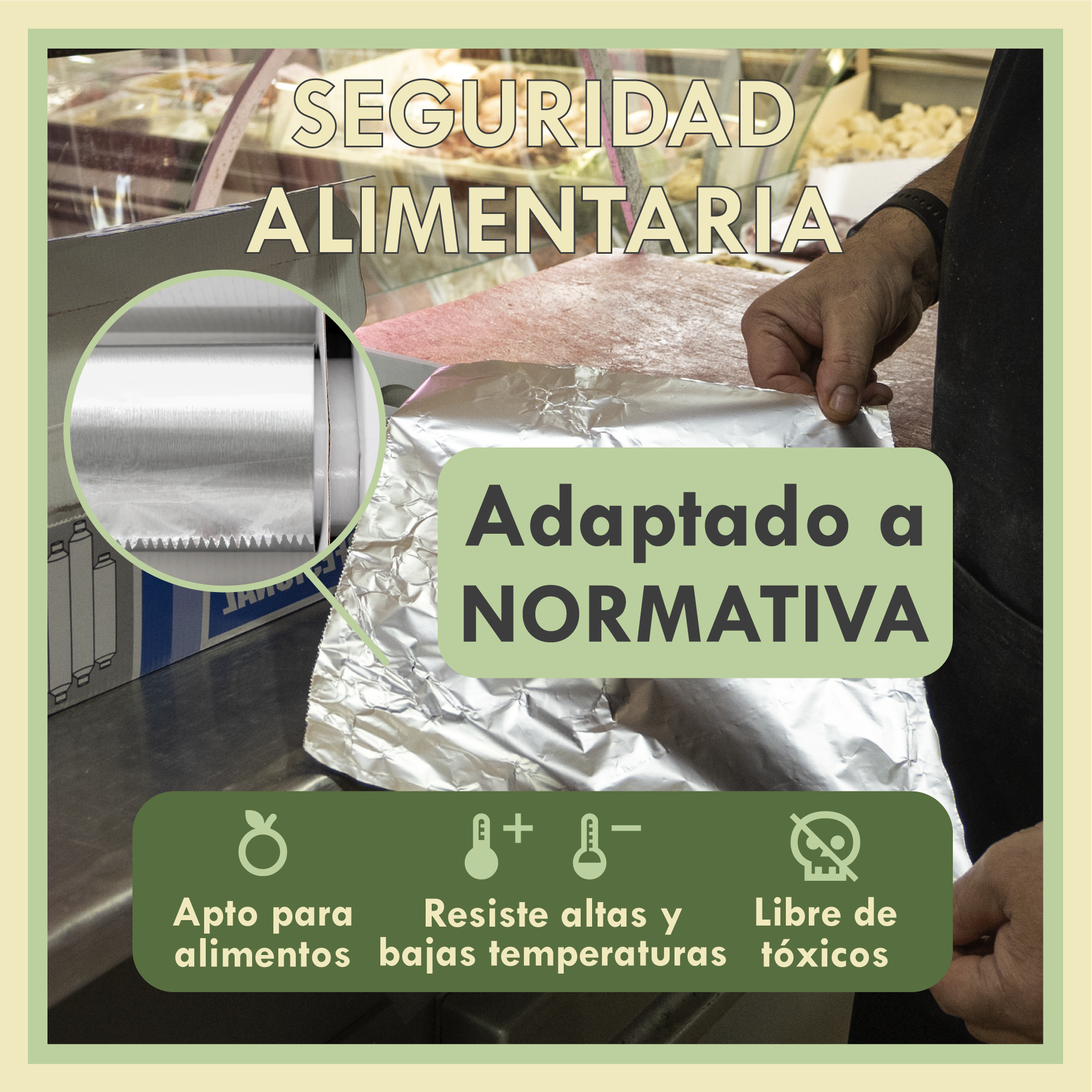 Papel Aluminio Industrial 30cm | Rollo Profesional Extra Grueso 1,1KG | Cocina, Catering y Peluquería