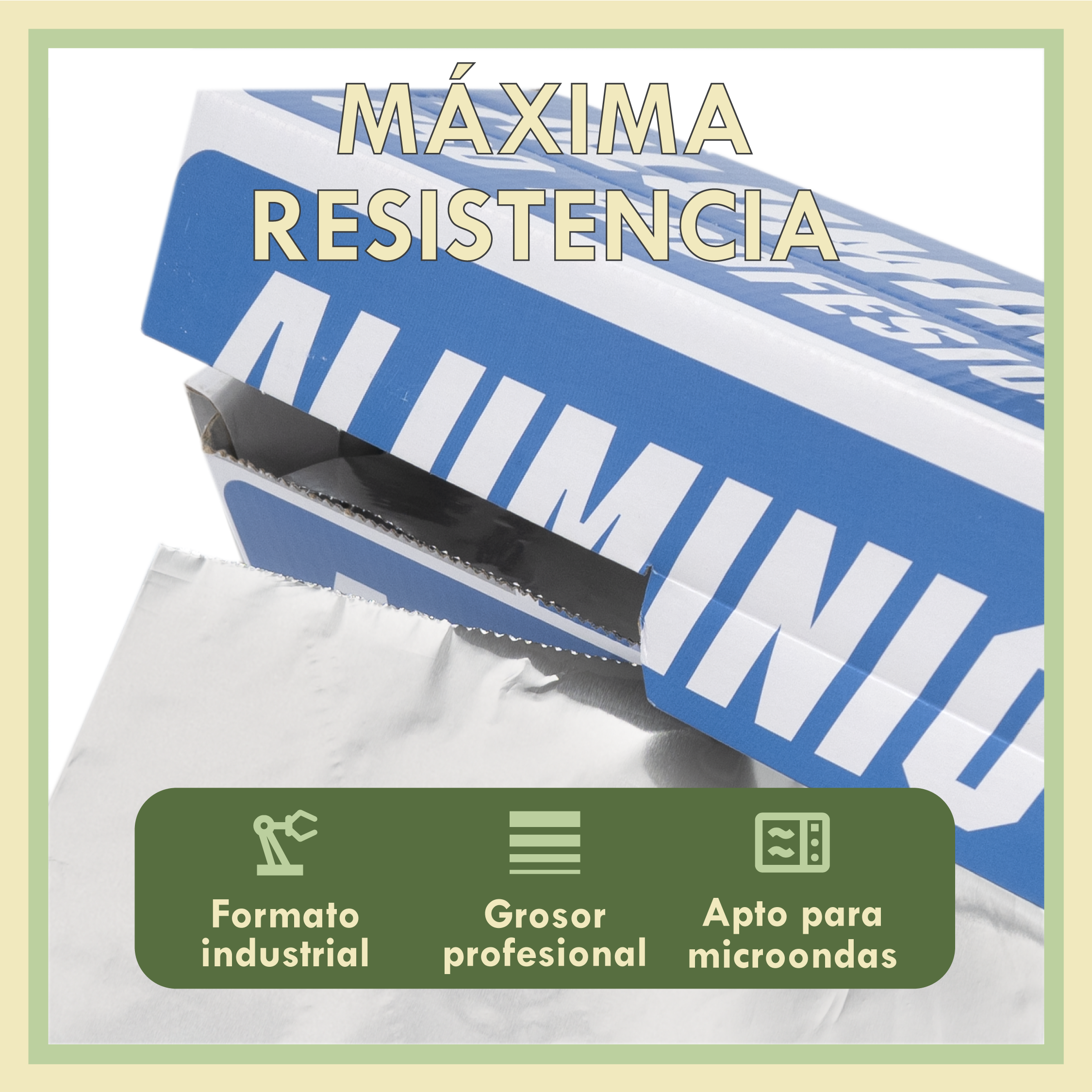 Papel Aluminio Industrial 30cm | Rollo Profesional Extra Grueso 1,1KG | Cocina, Catering y Peluquería