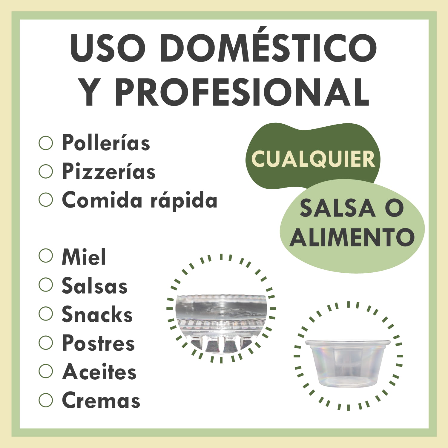 Tarros de Plástico Pequeños con Tapa para salsas, 100 Unidades, Herméticos, Reutilizables y Apilables, Transparentes, Sin BPA, para Condimentos y Camping