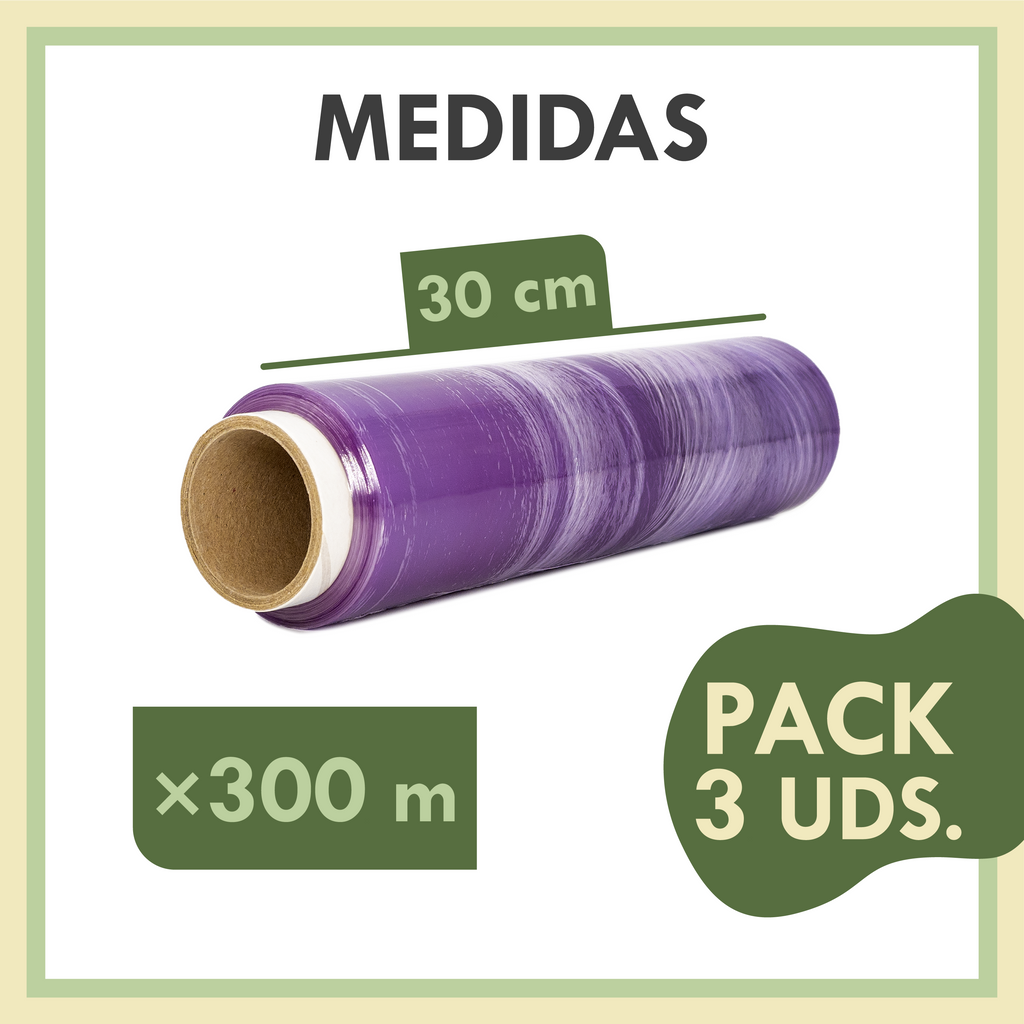 Zenic | Film Transparente Alimentario | Pack 3 Rollos 45 cm x 250 m