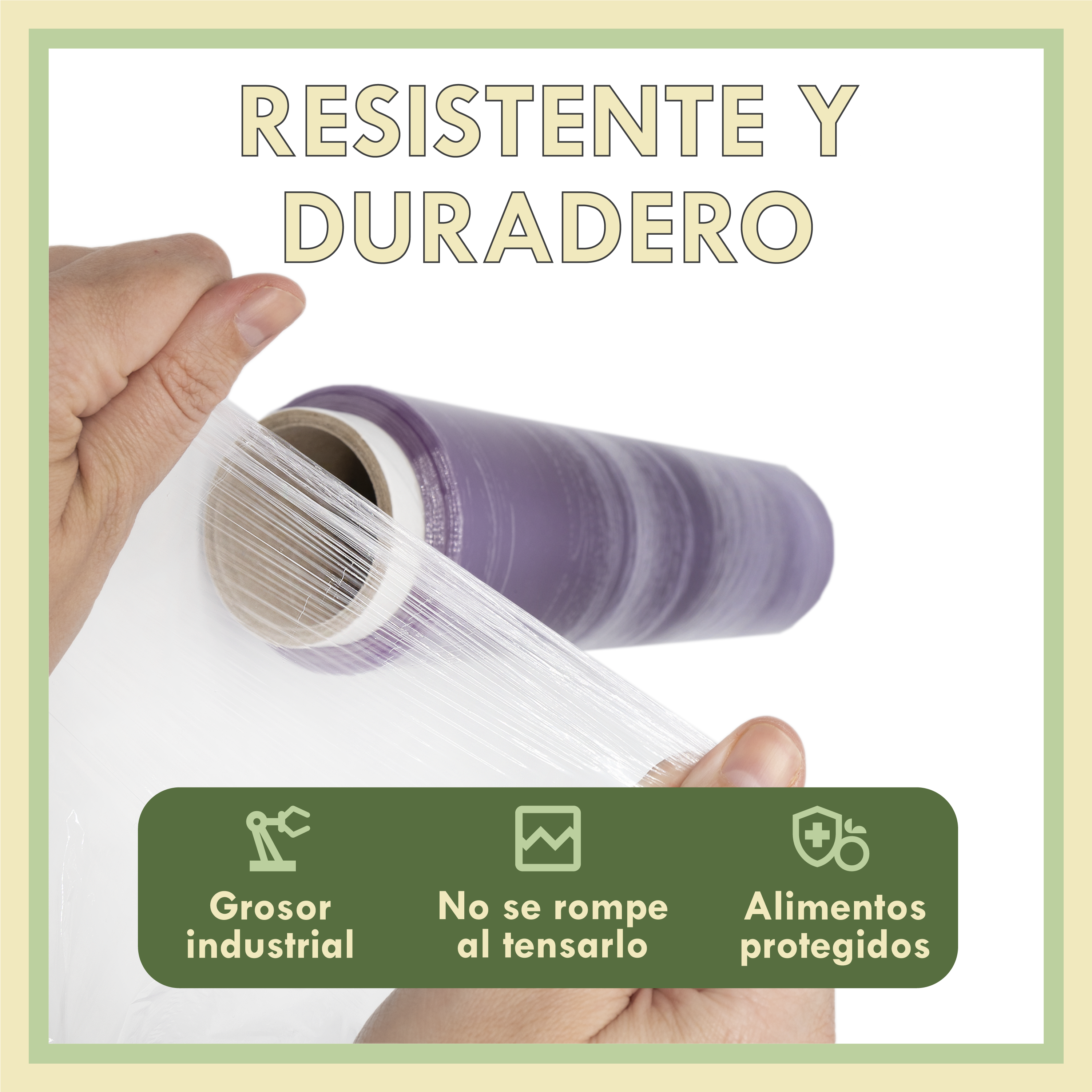 Zenic | Film Transparente Alimentario | Pack 3 Rollos 45 cm x 250 m