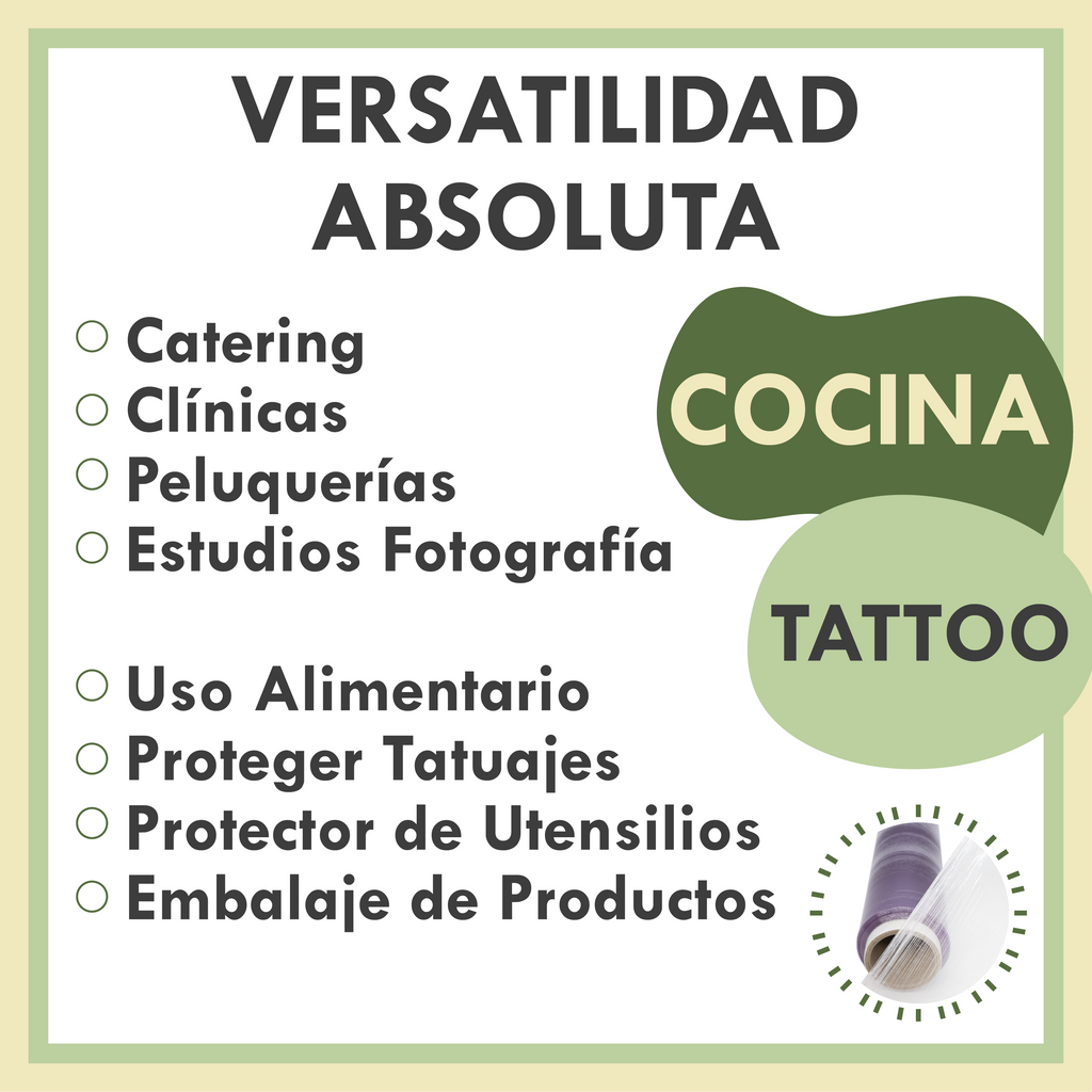 Zenic | Film Transparente Alimentario | Pack 3 Rollos 45 cm x 250 m