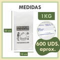 Bolsas Transparentes para Chuches y Caramelos Pack 1KG para Fiestas y Comercios