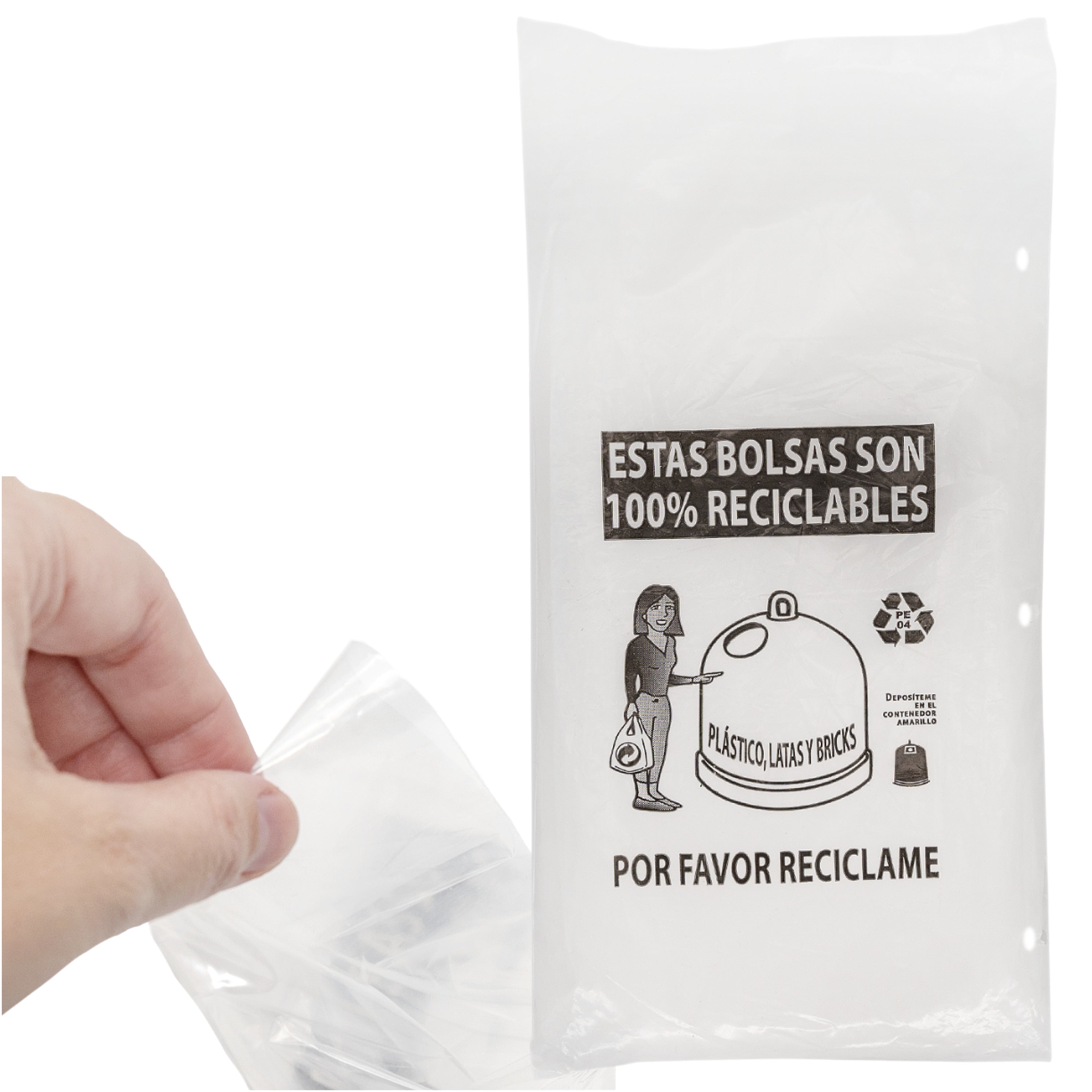 Zenic Bolsas de Plástico Transparentes para Chuches y Caramelos para Comercios, Cumpleaños, Comuniones y Fiestas Infantiles