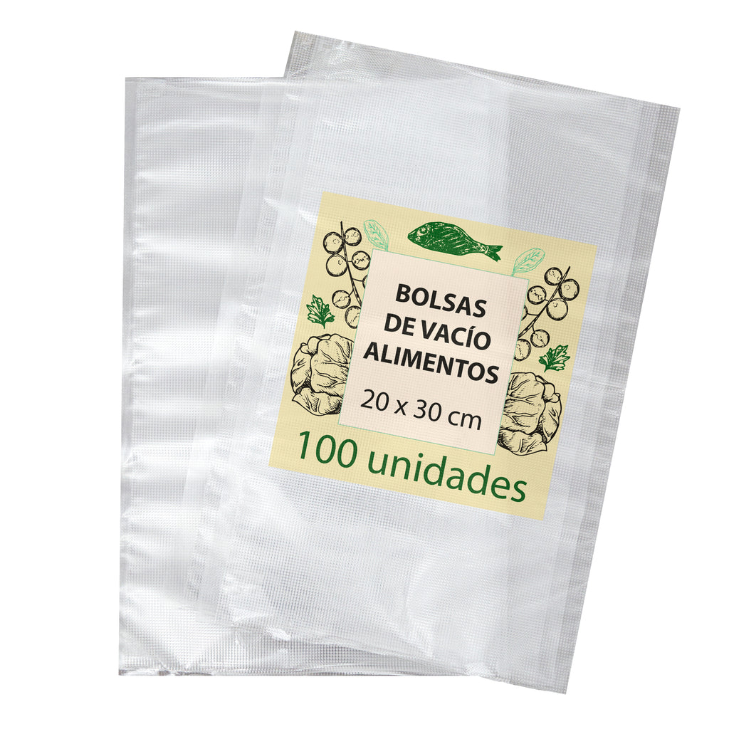 Lote Envasado al Vacío: Bolsas Gofradas + Bases de Loncheado