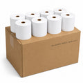 Papel Térmico 80x80 mm, para TPV, Impresora de Tickets, Caja Registradora y Datáfono, Recibos Nítidos sin Tinta, Terminal POS para Comercio y Hostelería