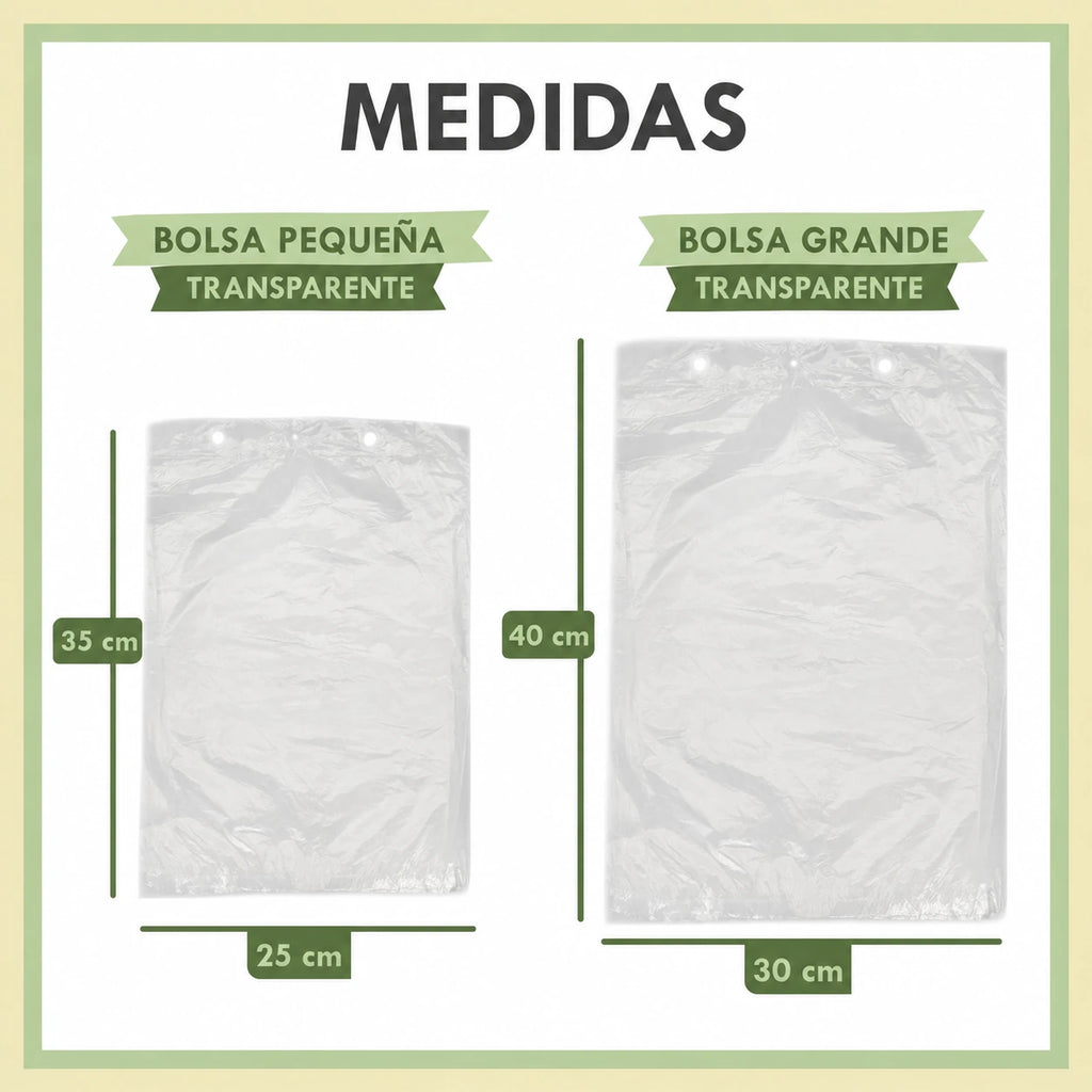 Bolsas de Plástico Sin Asa en Bloque, Translúcidas y Transparentes, Resistentes, Aptas para Congelación, Uso Alimentario, para Frutería, Carnicería y Pescadería