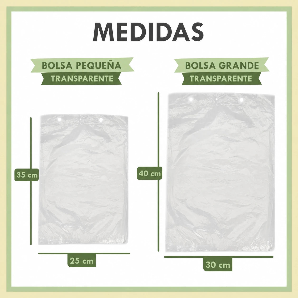 Bolsas de Plástico Sin Asa en Bloque, Translúcidas y Transparentes, Resistentes, Aptas para Congelación, Uso Alimentario, para Frutería, Carnicería y Pescadería