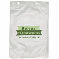 Bolsas Compostables sin Asa en Block de Plástico Vegetal | Tamaño 25x35 cm | Translúcidas Transparentes y Resistentes para Fruterías Carnicerías Pescaderías Mercadillos Alimentos y Congelación