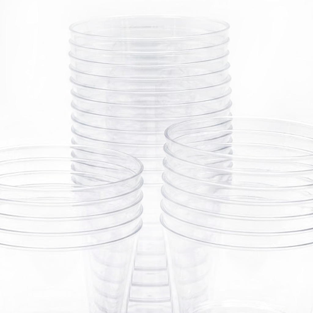 Vasos Desechables de Plástico Duro Reutilizables 480ml Aptos Lavavajillas Sin BPA