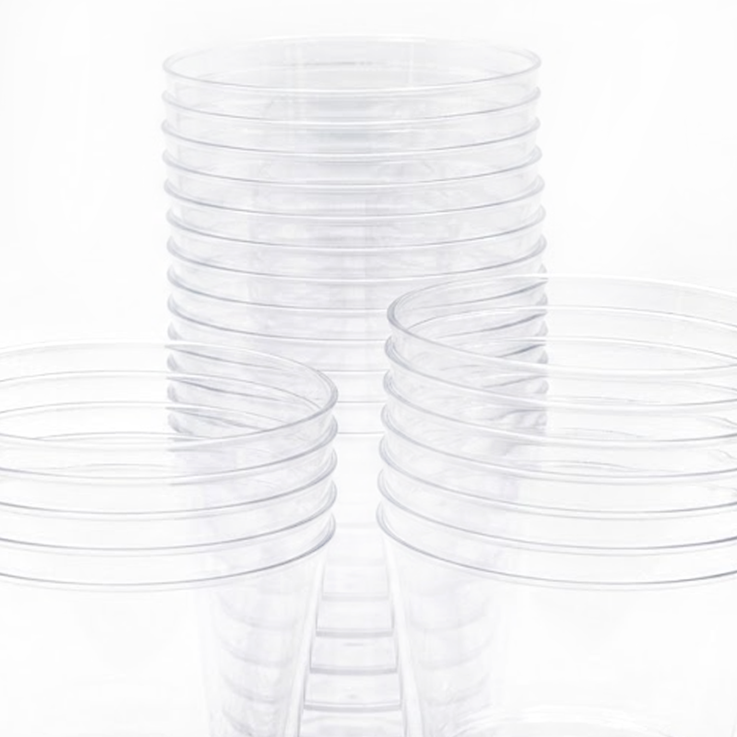 Vasos Desechables de Plástico Duro Reutilizables 480ml Aptos Lavavajillas Sin BPA